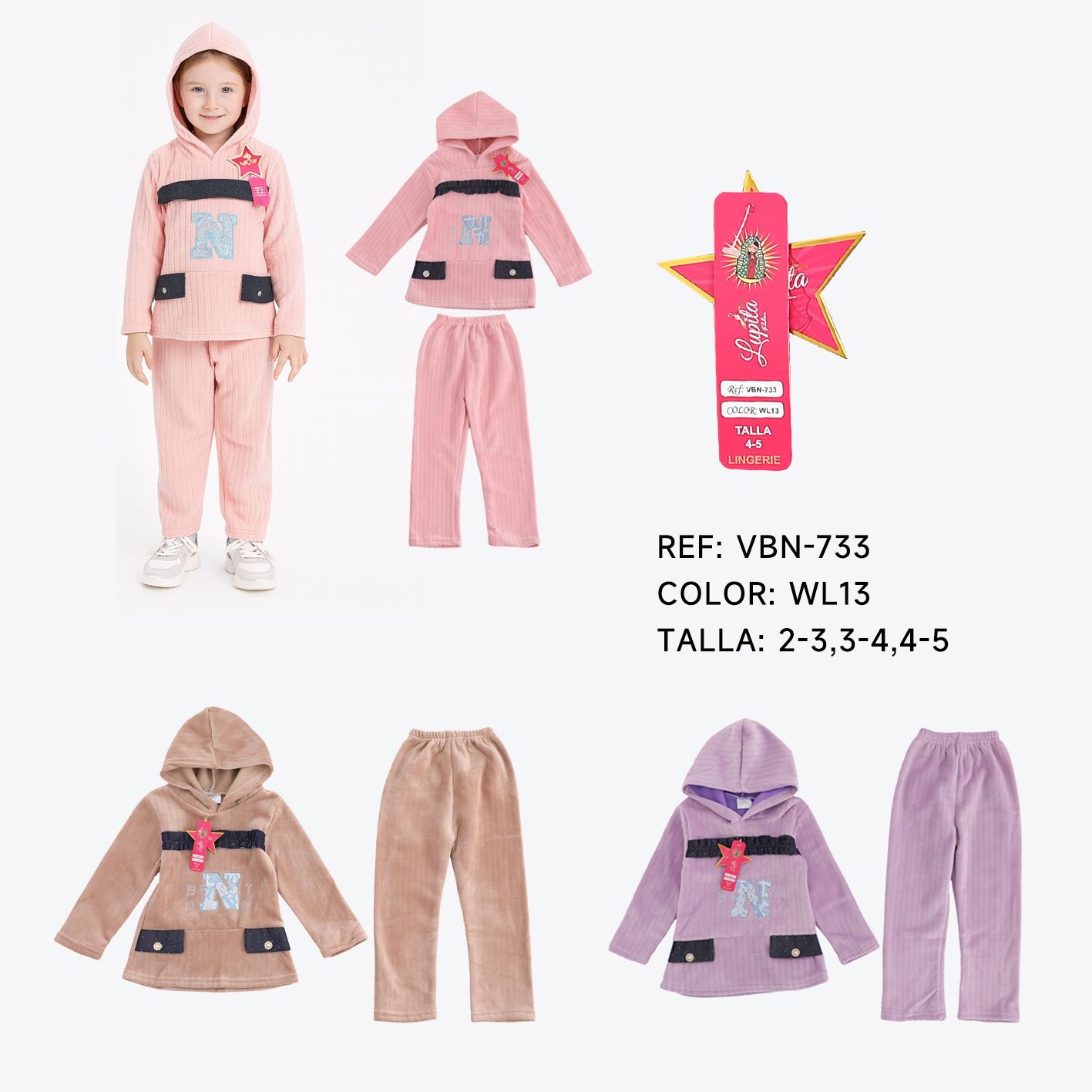 CONJUNTO SUDADERA NIÑA